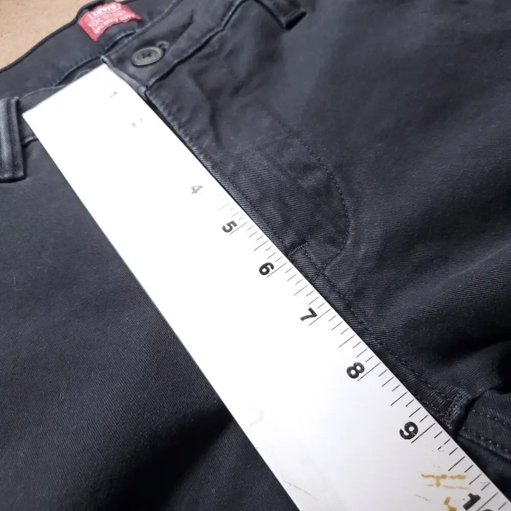Levi's XX Chino Relaxed Taper Pants Men 29 Black Stretch Minimalist Streetwear